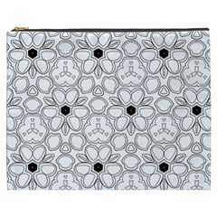 Pattern Zentangle Handdrawn Design Cosmetic Bag (xxxl)  by Celenk