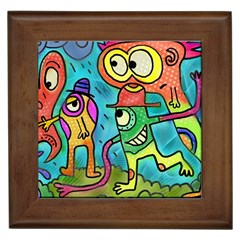 Painting Painted Ink Cartoon Framed Tiles by Celenk