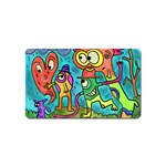 Painting Painted Ink Cartoon Magnet (Name Card) Front