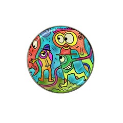 Painting Painted Ink Cartoon Hat Clip Ball Marker (4 Pack) by Celenk