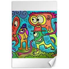 Painting Painted Ink Cartoon Canvas 20  X 30   by Celenk