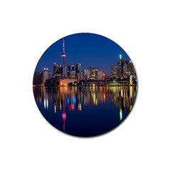 Buildings Can Cn Tower Canada Rubber Coaster (round)  by Celenk