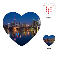 Buildings Can Cn Tower Canada Playing Cards (heart)  by Celenk