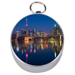 Buildings Can Cn Tower Canada Silver Compasses by Celenk