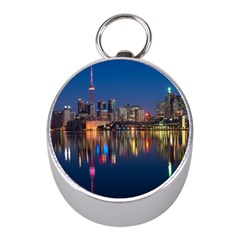 Buildings Can Cn Tower Canada Mini Silver Compasses by Celenk