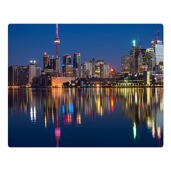 Buildings Can Cn Tower Canada Double Sided Flano Blanket (large)  by Celenk