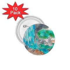 Doodle Sketch Drawing Landscape 1 75  Buttons (10 Pack) by Celenk