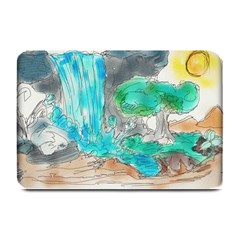 Doodle Sketch Drawing Landscape Plate Mats by Celenk