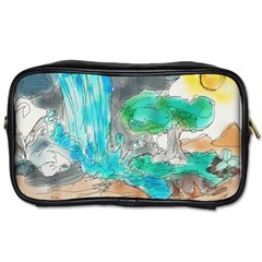 Doodle Sketch Drawing Landscape Toiletries Bags by Celenk