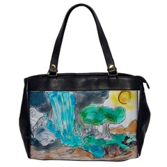 Doodle Sketch Drawing Landscape Office Handbags by Celenk