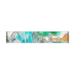 Doodle Sketch Drawing Landscape Flano Scarf (mini) by Celenk