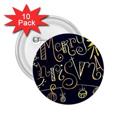 Chalk Chalkboard Board Frame 2 25  Buttons (10 Pack)  by Celenk