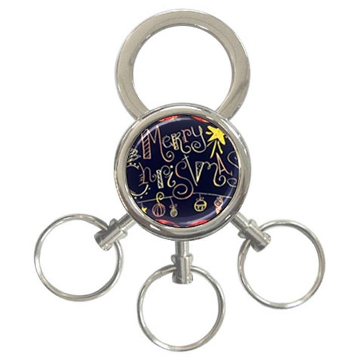 Chalk Chalkboard Board Frame 3-Ring Key Chains