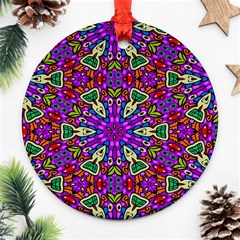 Seamless Tileable Pattern Design Ornament (round) by Celenk