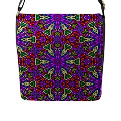 Seamless Tileable Pattern Design Flap Messenger Bag (l)  by Celenk