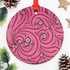 Pattern Doodle Design Drawing Ornament (round) by Celenk