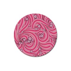 Pattern Doodle Design Drawing Magnet 3  (round) by Celenk