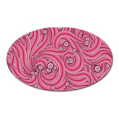 Pattern Doodle Design Drawing Oval Magnet by Celenk