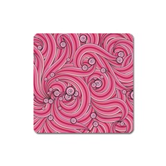 Pattern Doodle Design Drawing Square Magnet by Celenk