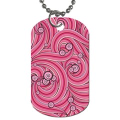 Pattern Doodle Design Drawing Dog Tag (one Side) by Celenk