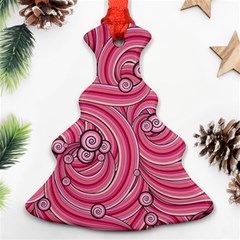 Pattern Doodle Design Drawing Christmas Tree Ornament (two Sides) by Celenk