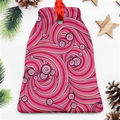 Pattern Doodle Design Drawing Bell Ornament (two Sides) by Celenk