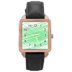 Dirty Dirt Structure Texture Rose Gold Leather Watch  by Celenk