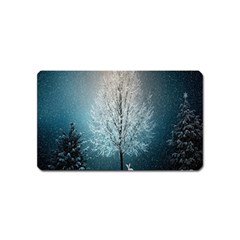 Winter Wintry Snow Snow Landscape Magnet (name Card) by Celenk