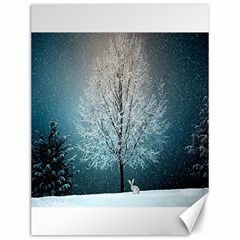 Winter Wintry Snow Snow Landscape Canvas 12  X 16   by Celenk