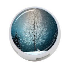 Winter Wintry Snow Snow Landscape 4-port Usb Hub (two Sides)  by Celenk