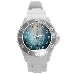 Winter Wintry Snow Snow Landscape Round Plastic Sport Watch (l) by Celenk