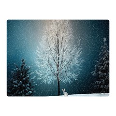 Winter Wintry Snow Snow Landscape Double Sided Flano Blanket (mini)  by Celenk