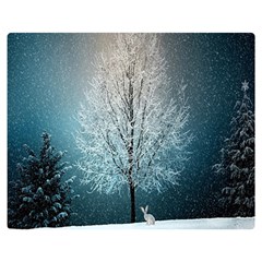 Winter Wintry Snow Snow Landscape Double Sided Flano Blanket (medium)  by Celenk