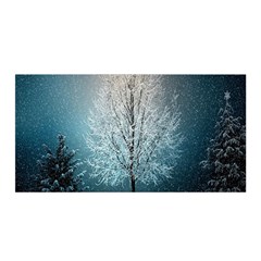 Winter Wintry Snow Snow Landscape Satin Wrap by Celenk