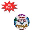 Christian Christianity Religion 1  Mini Buttons (10 pack)  Front