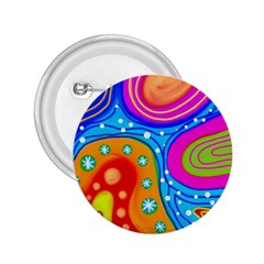 Abstract Pattern Painting Shapes 2.25  Buttons