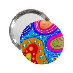 Abstract Pattern Painting Shapes 2.25  Handbag Mirrors