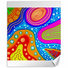 Abstract Pattern Painting Shapes Canvas 16  X 20   by Celenk