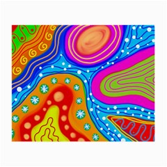 Abstract Pattern Painting Shapes Small Glasses Cloth (2-Side)