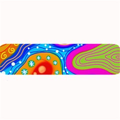 Abstract Pattern Painting Shapes Large Bar Mats by Celenk