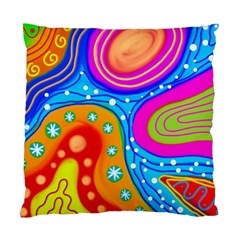 Abstract Pattern Painting Shapes Standard Cushion Case (One Side)