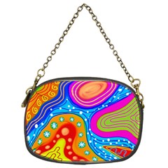 Abstract Pattern Painting Shapes Chain Purses (Two Sides) 