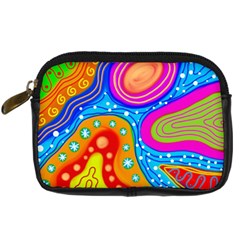 Abstract Pattern Painting Shapes Digital Camera Cases by Celenk