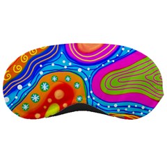 Abstract Pattern Painting Shapes Sleeping Masks by Celenk