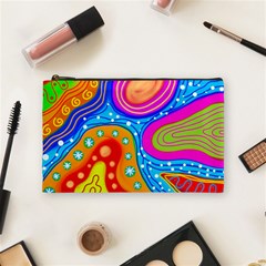 Abstract Pattern Painting Shapes Cosmetic Bag (Medium) 