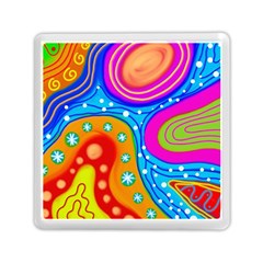 Abstract Pattern Painting Shapes Memory Card Reader (square)  by Celenk