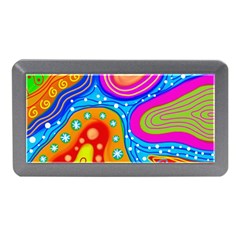 Abstract Pattern Painting Shapes Memory Card Reader (mini) by Celenk