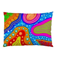 Abstract Pattern Painting Shapes Pillow Case (Two Sides)