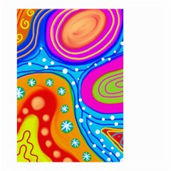 Abstract Pattern Painting Shapes Small Garden Flag (two Sides) by Celenk