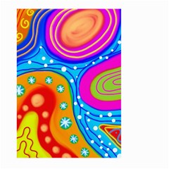 Abstract Pattern Painting Shapes Large Garden Flag (Two Sides)